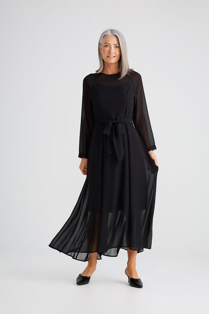 Onella Midi Dress | Black