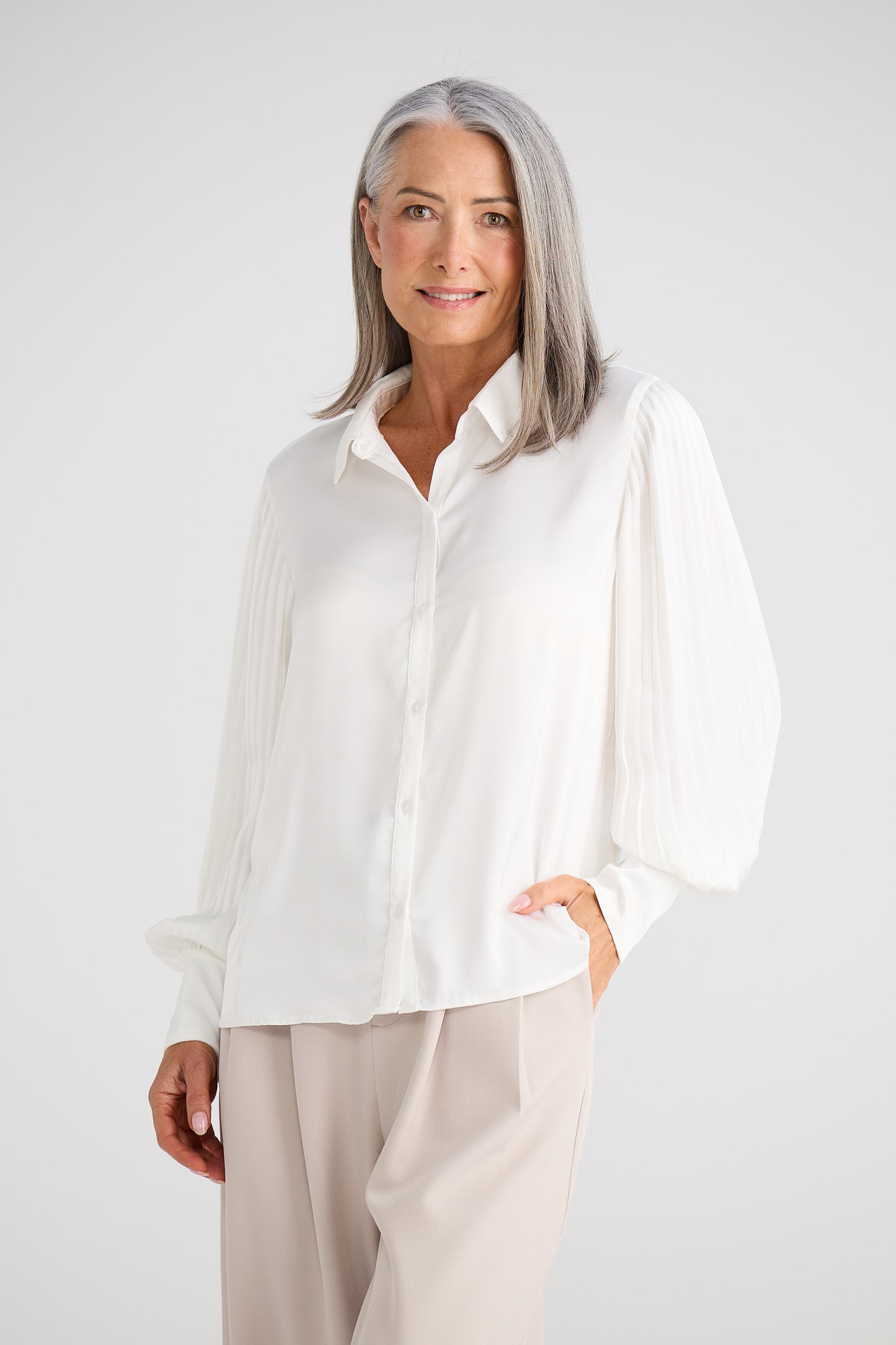 Ronda Blouse | Ivory