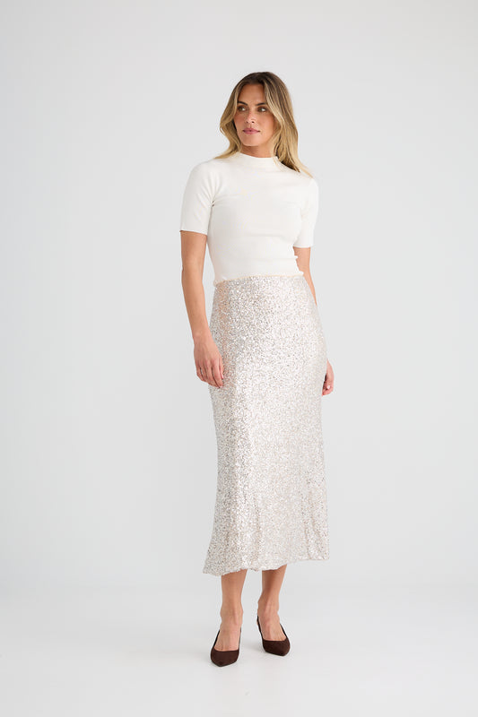 Ritz Skirt | Champagne