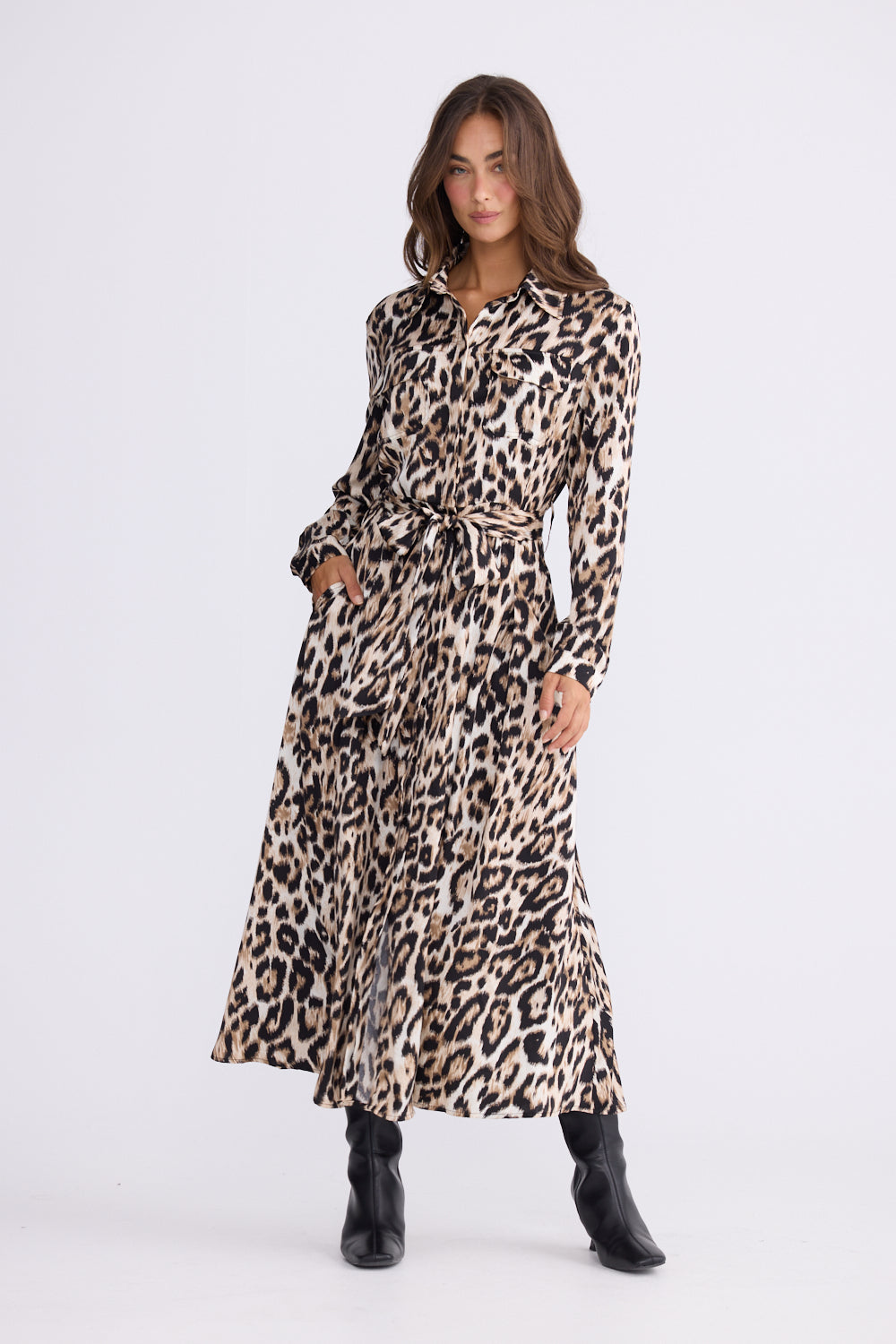 Rossellini Long Sleeve Dress | Savannah Print