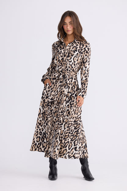 Rossellini Long Sleeve Dress | Savannah Print