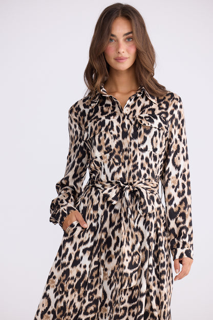 Rossellini Long Sleeve Dress | Savannah Print