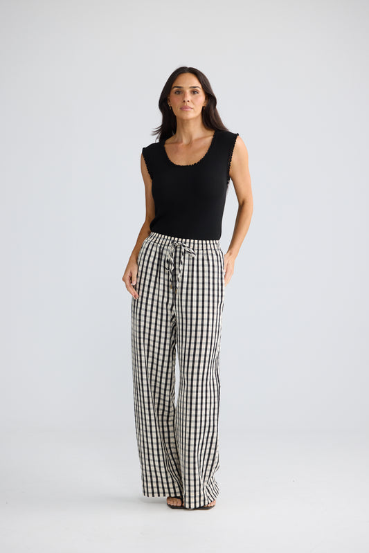 Jude Pant | Black Gingham