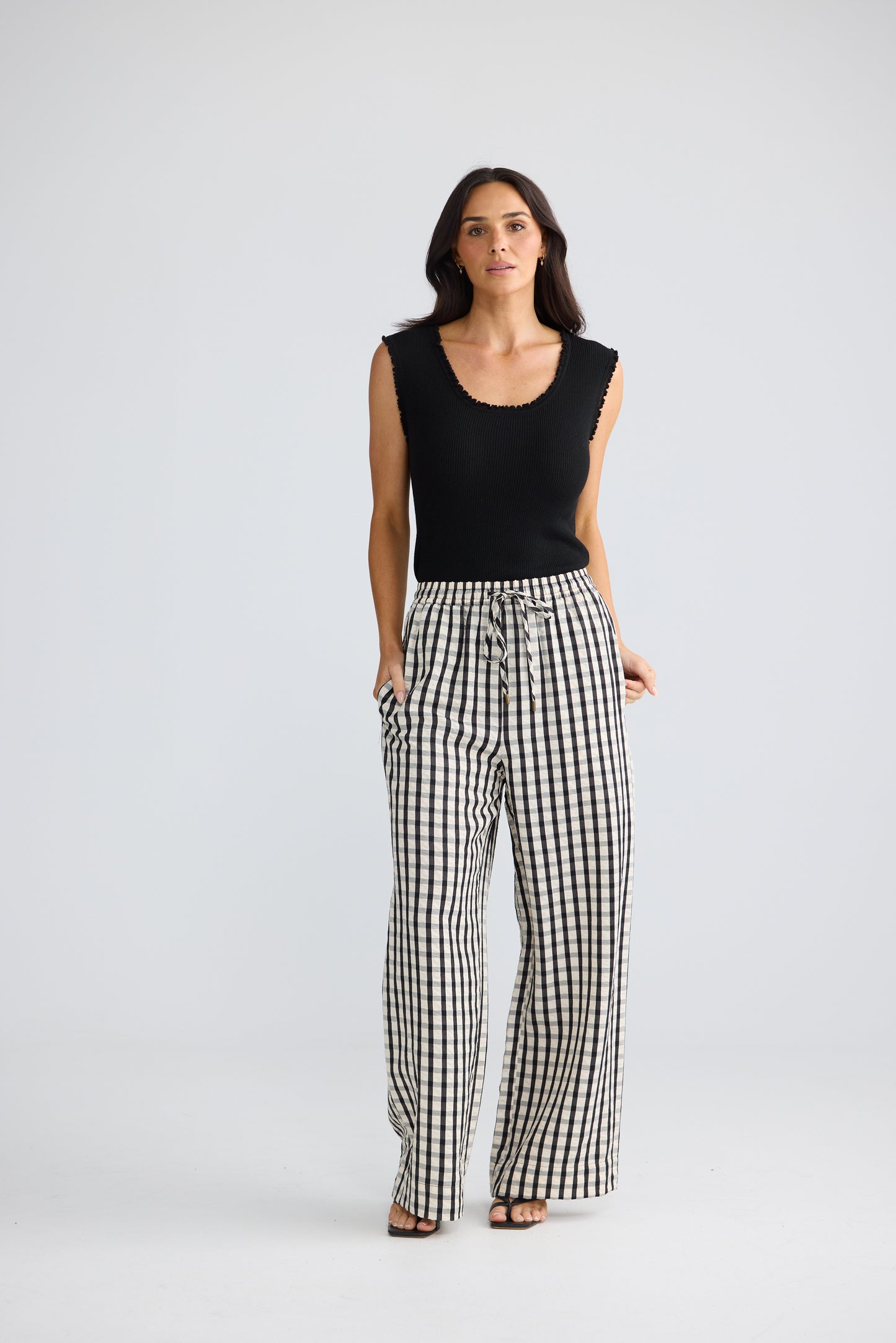 Jude Pant | Black Gingham