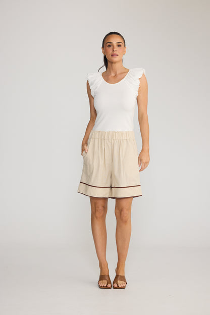 Esplanade Short | Natural/Chocolate