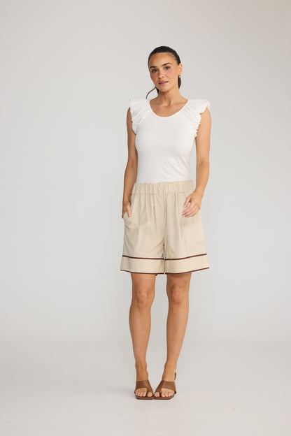 Esplanade Short | Natural/Chocolate