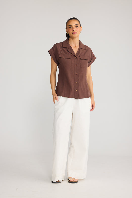 Portia Shirt | Cocoa