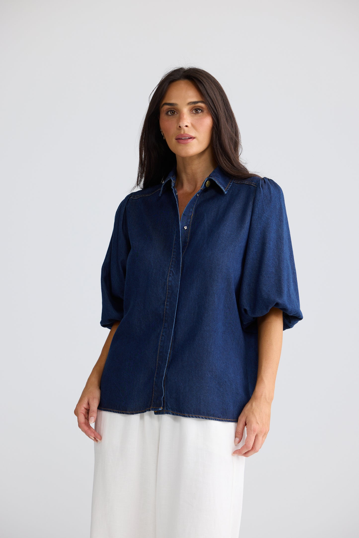 Zelda Blouse | Indigo