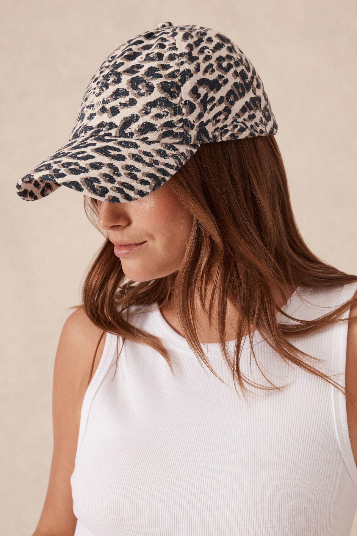 Ceres Monogram Cap - Leopard