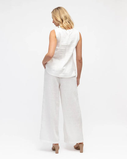 Linen Top | White