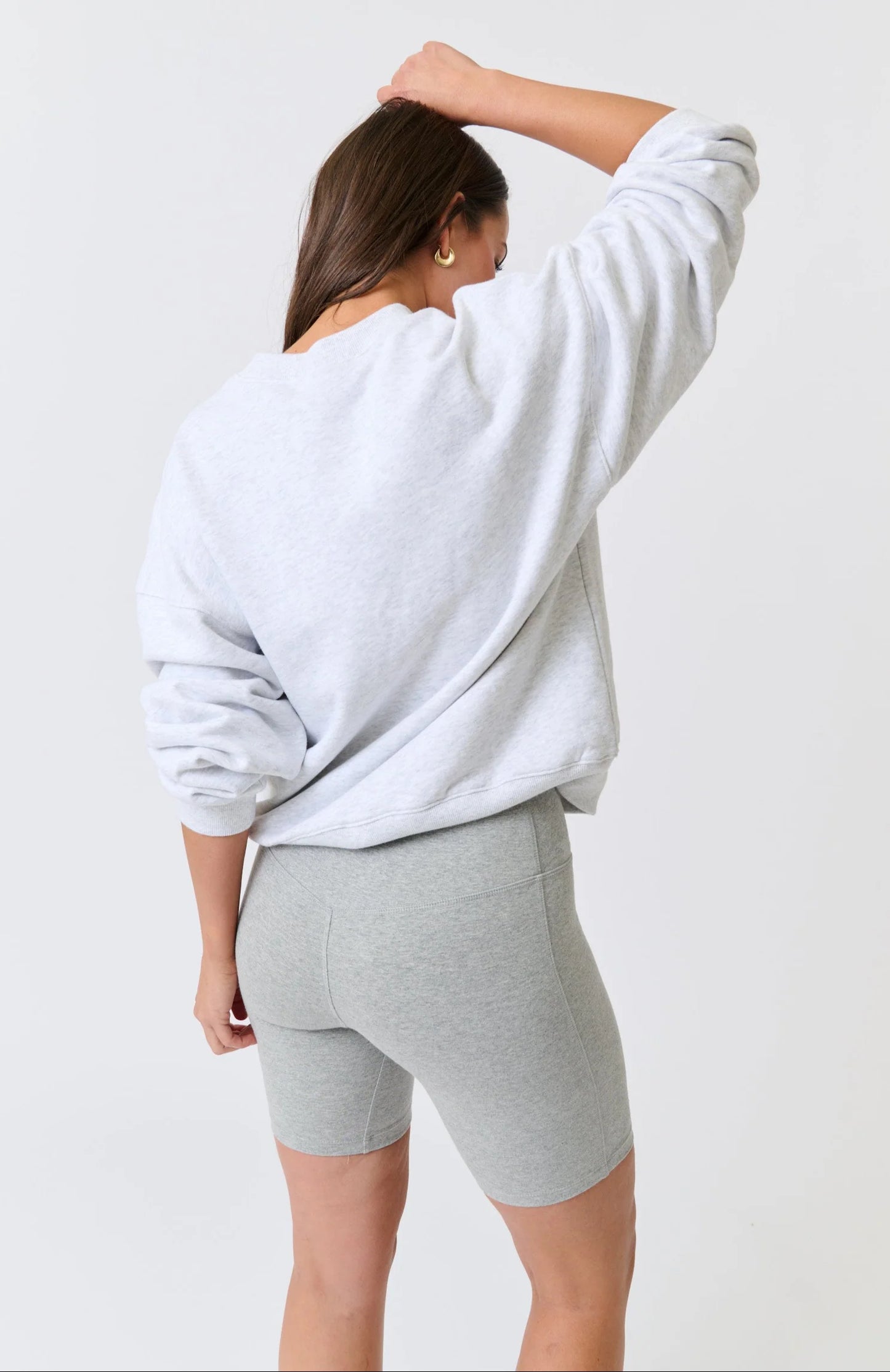 Nina Sweater | Grey Marle Varsity