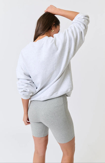 Nina Sweater | Grey Marle Varsity