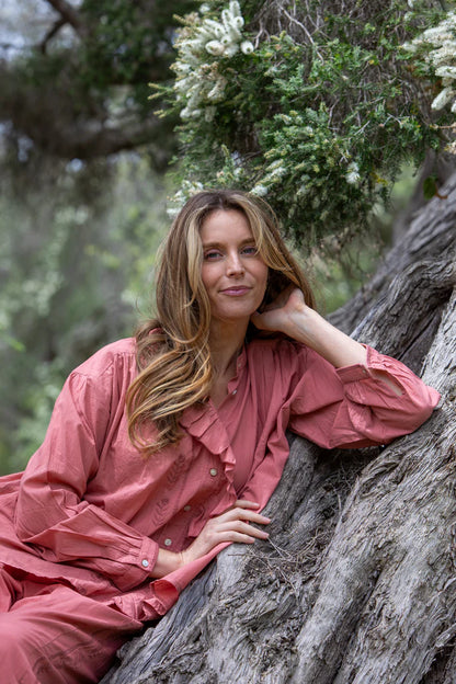 Bell Shirt | Deep Coral