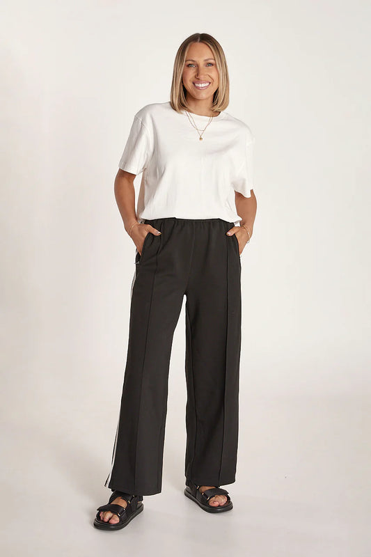 Noah Cropped Pant | Black Stripe