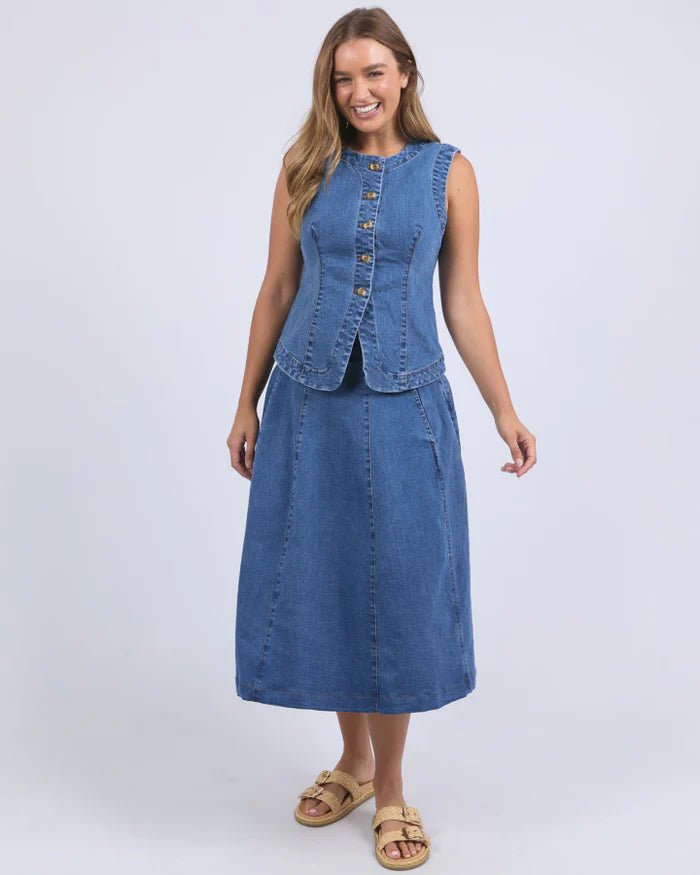 Abbott Vest | Mid Blue