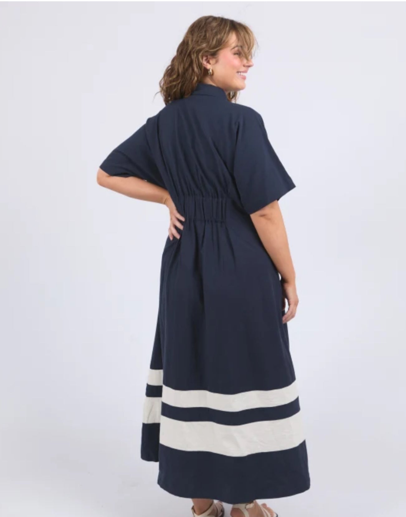 Scarlett Midi Dress - Navy