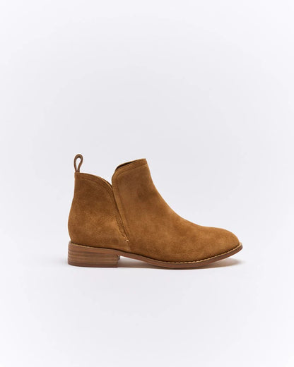 Douglas Leather Boot | Tan Suede