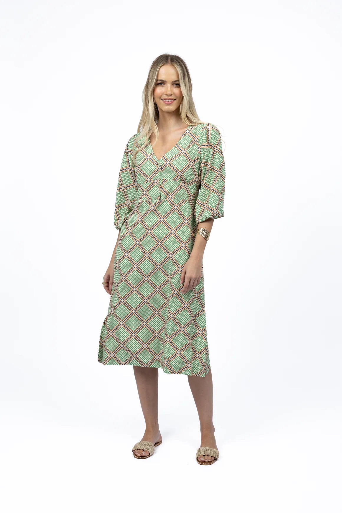 Marrakesh Midi Dress - Marra Print