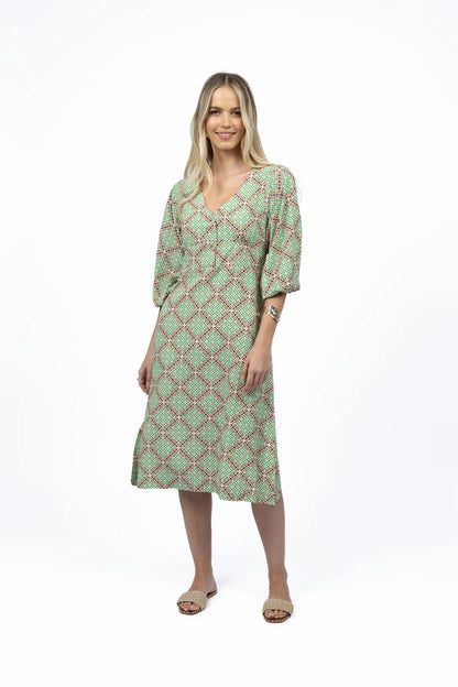 Marrakesh Midi Dress - Marra Print