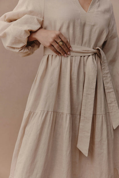 Laax Maxi Dress - Ecru