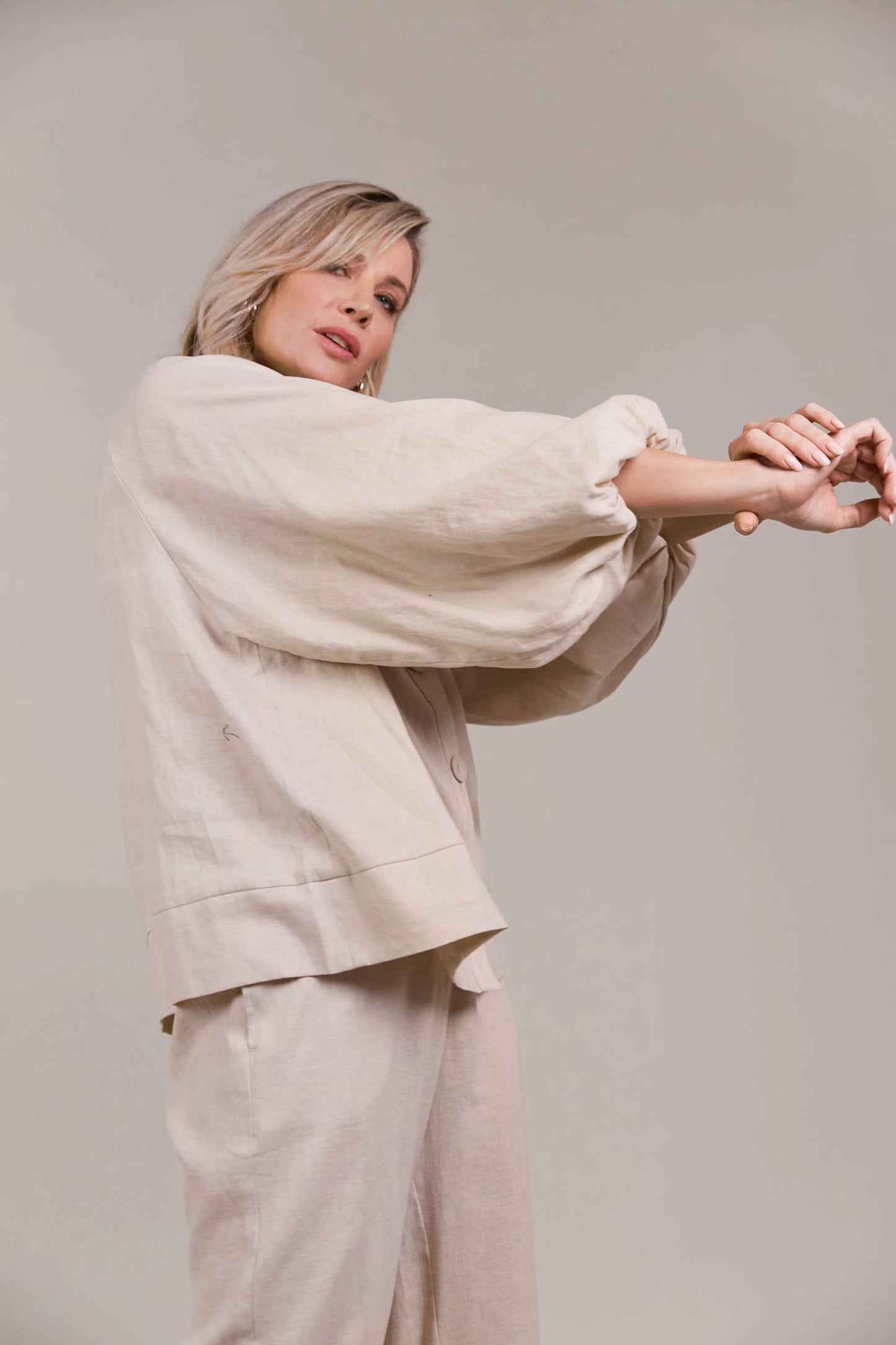 Laax Button Blouse | Ecru