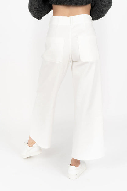 Margot Drill Pant | Ivory