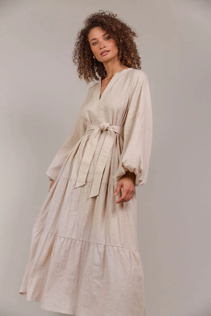 Laax Maxi Dress - Ecru