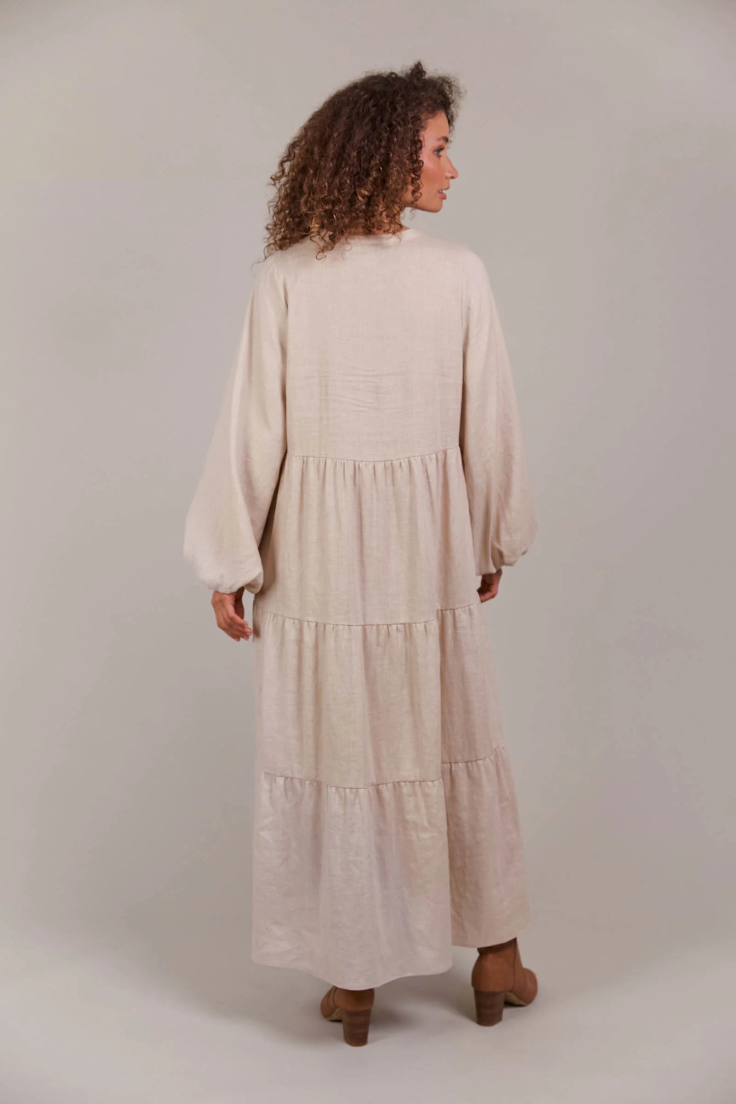 Laax Maxi Dress - Ecru