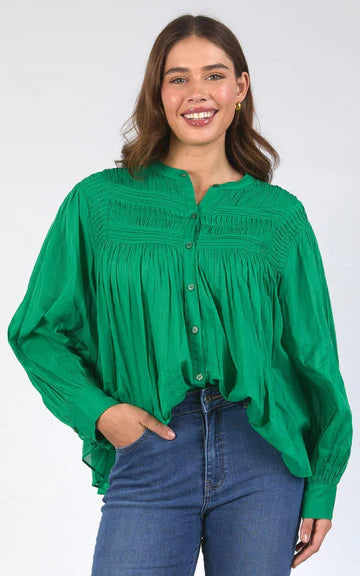 Montana Blouse | Pine Green