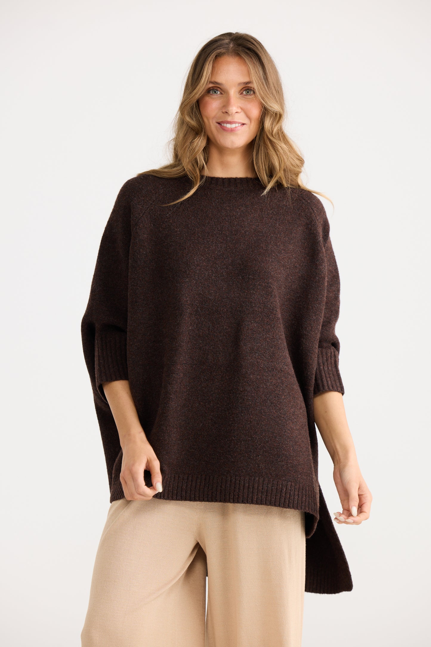 Cinder Poncho | Chocolate
