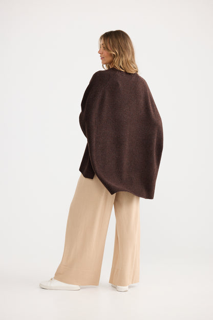 Cinder Poncho | Chocolate