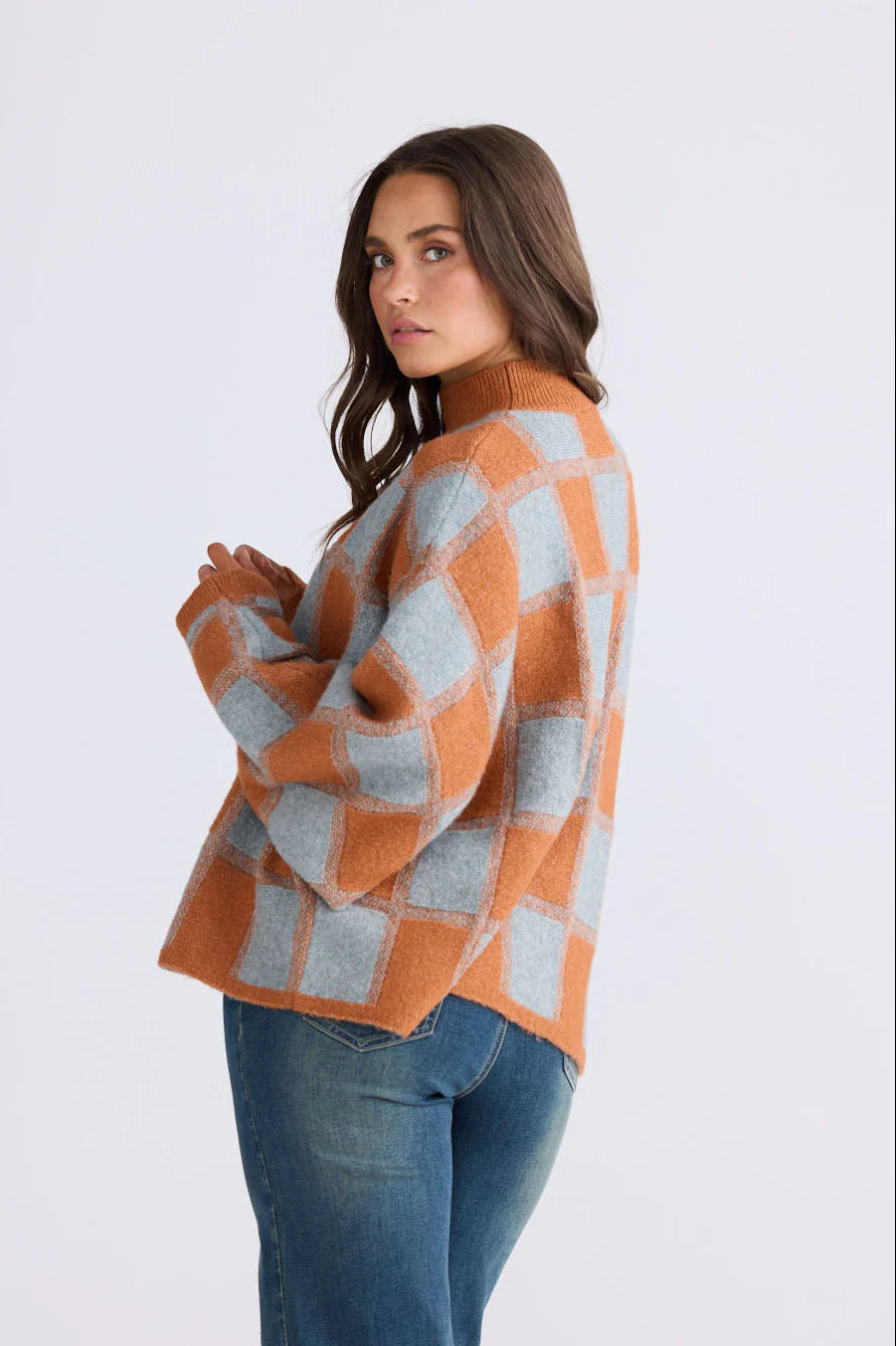 Nyx Knit | Teal W Ochre