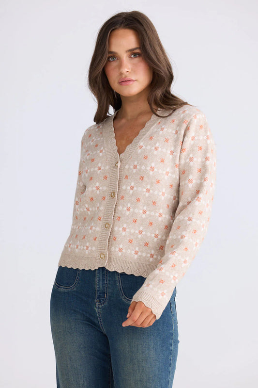 Prairie Cardi | Daisy Beige