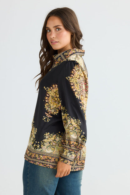Rune Shirt | Black Paisley