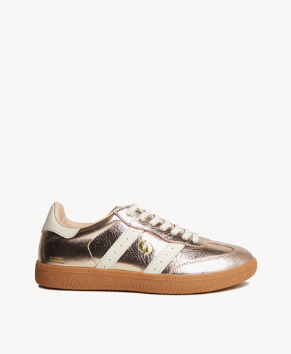 Goodsole 2001 Parallel | Metallic Gold/Ivory Leather