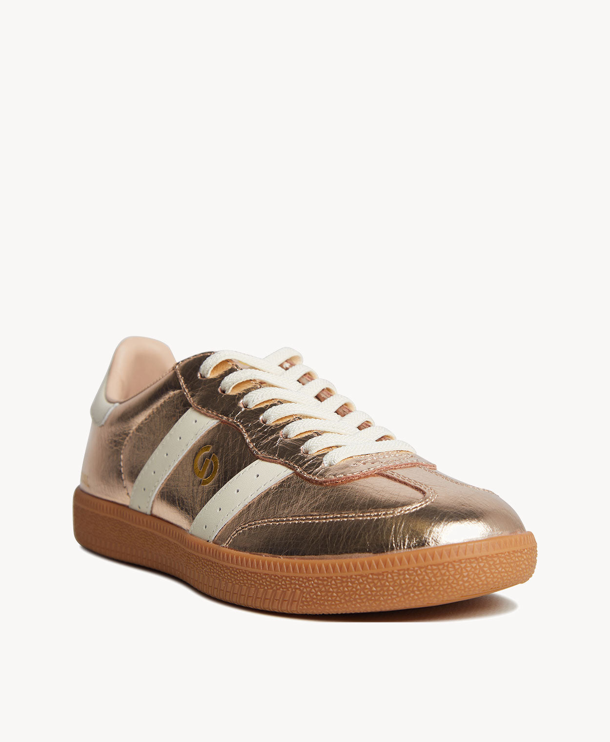 Goodsole 2001 Parallel | Metallic Gold/Ivory Leather