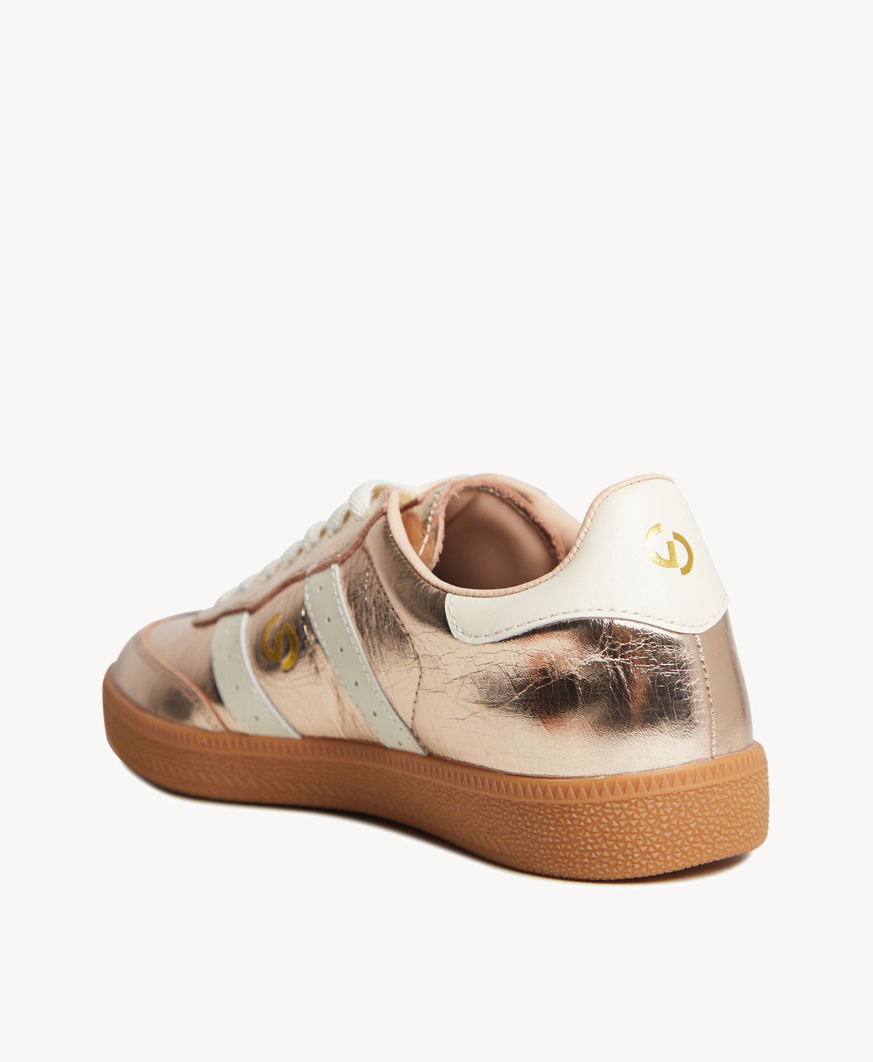 Goodsole 2001 Parallel | Metallic Gold/Ivory Leather