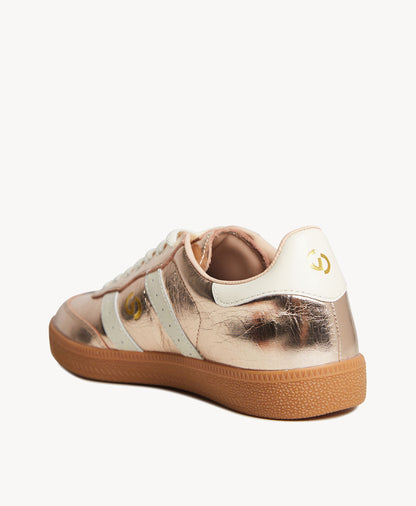 Goodsole 2001 Parallel | Metallic Gold/Ivory Leather