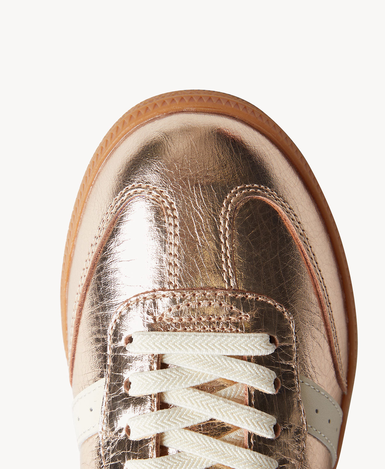 Goodsole 2001 Parallel | Metallic Gold/Ivory Leather