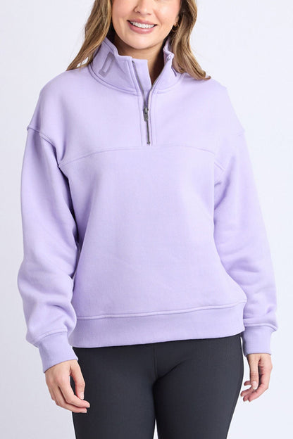 College Zip Crew | Lavender