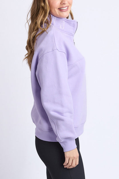 College Zip Crew | Lavender