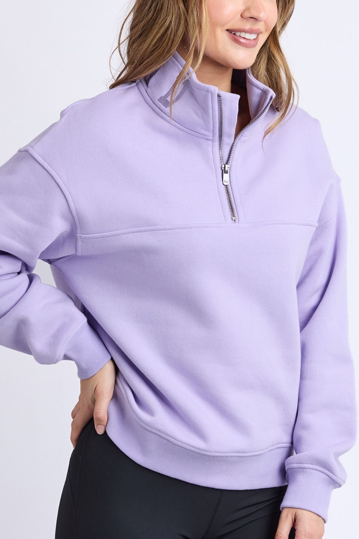 College Zip Crew | Lavender