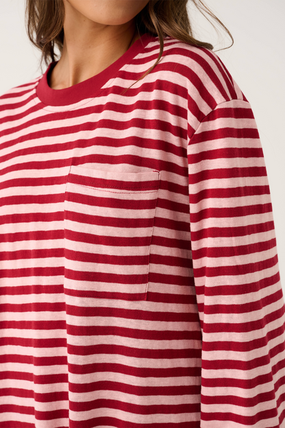 Harley Long Sleeve | Plum Stripe