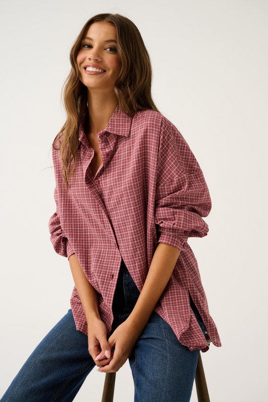 Darby Shirt | Mulberry Check