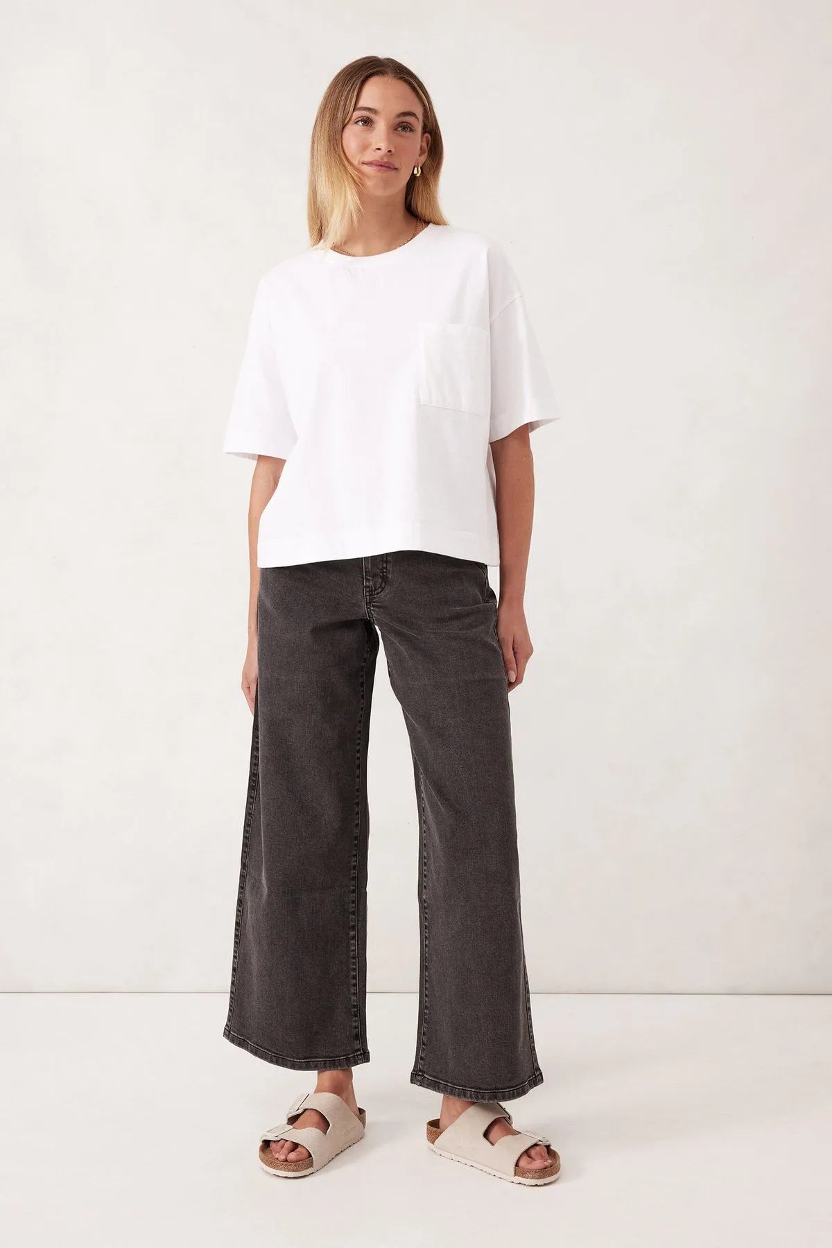 Boxy Pocket Tee | White