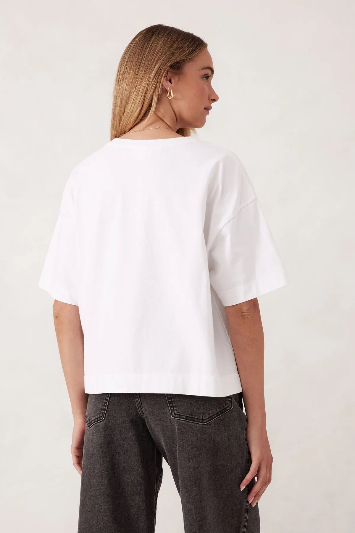 Boxy Pocket Tee | White
