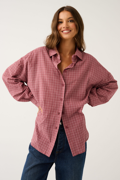 Darby Shirt | Mulberry Check