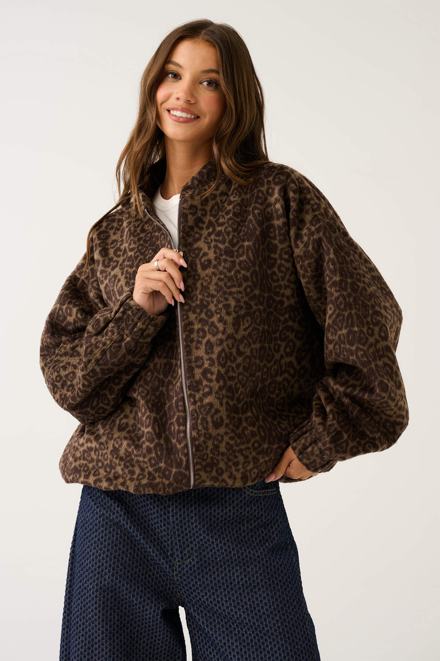 Milo Jacket | Brushed Leopard