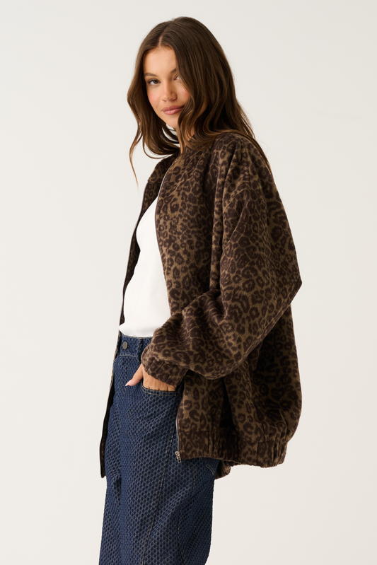 Milo Jacket | Brushed Leopard