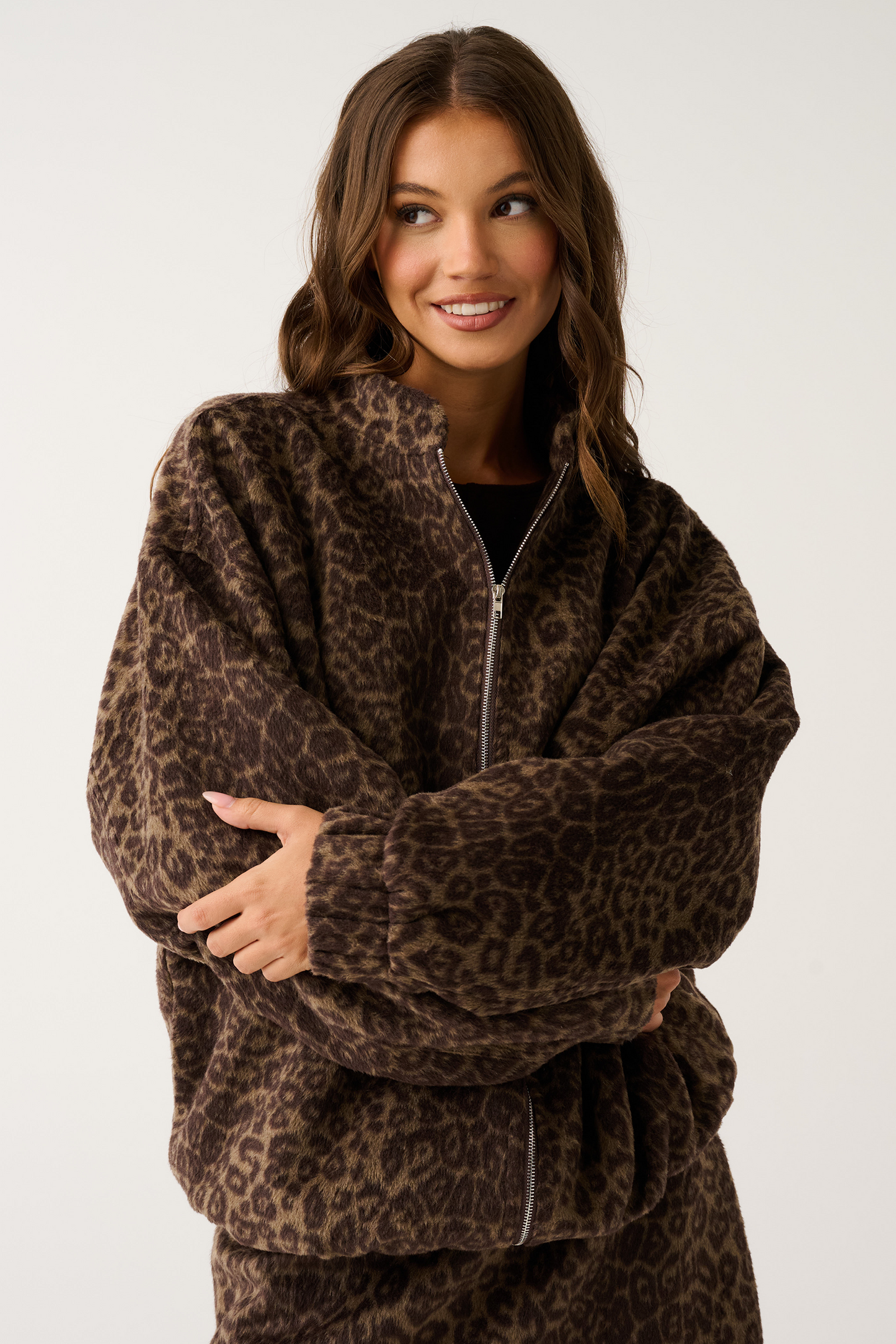 Milo Jacket | Brushed Leopard
